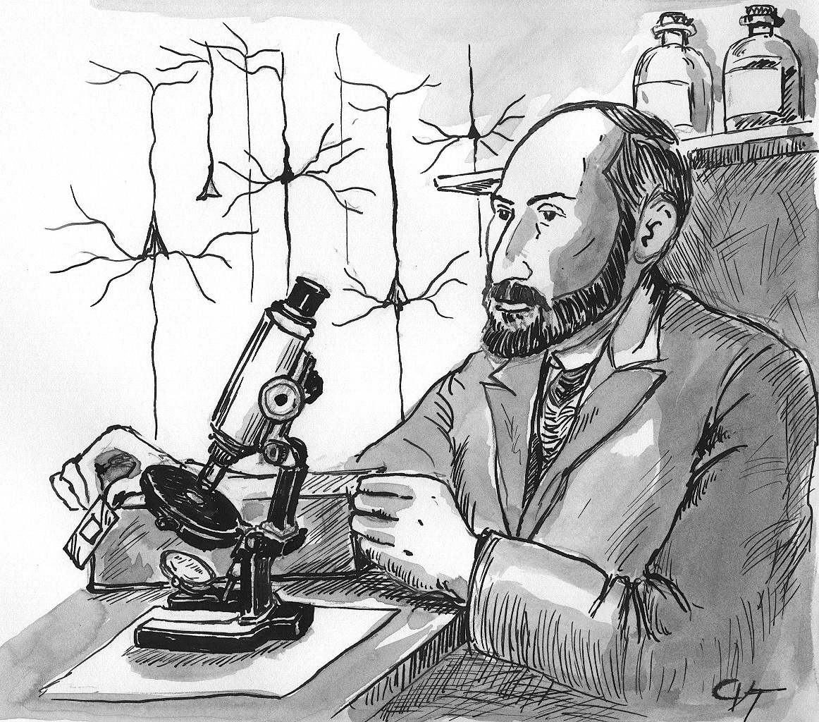Figura 3 - Viñeta de Ramón y Cajal.